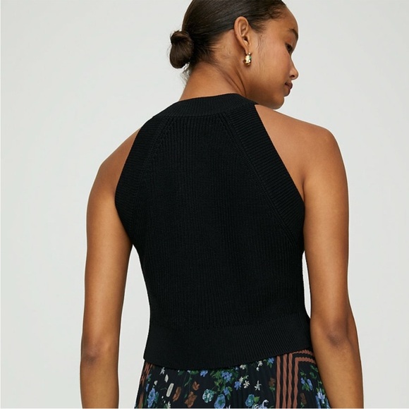 WILFRED Crevier Knit Ribbed Halter Top - Picture 2 of 9